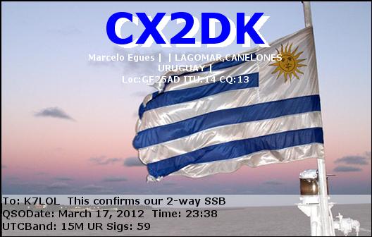 K7LOL ham radio QSL cards