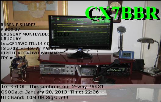 K7LOL ham radio QSL cards