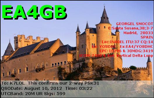 K7LOL ham radio QSL cards