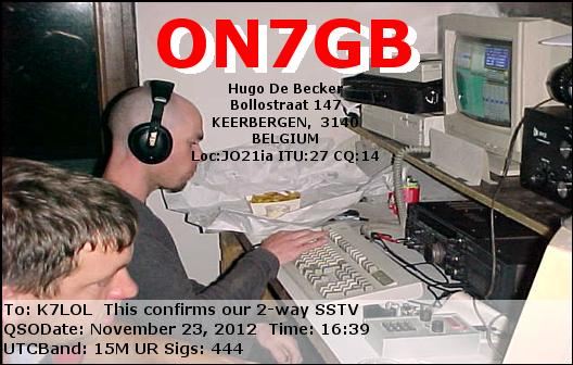 K7LOL ham radio QSL cards