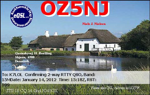 K7LOL ham radio QSL cards