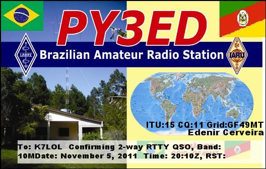 K7LOL ham radio QSL cards