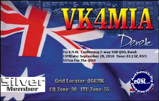 K7LOL ham radio QSL cards